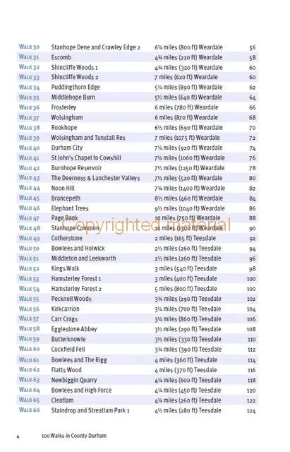 100 Walks in County Durham