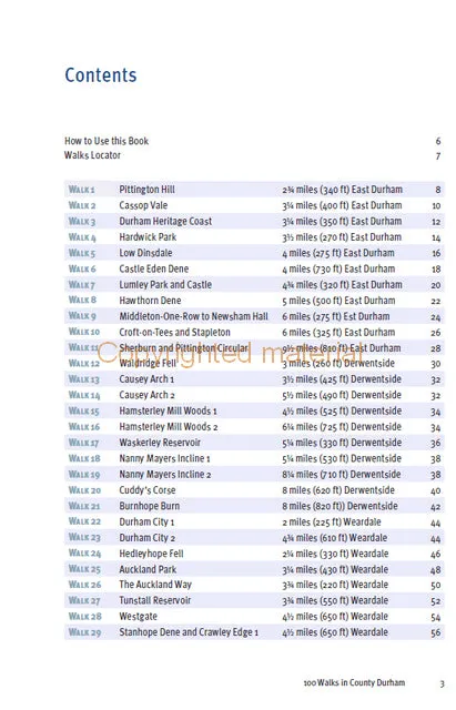 100 Walks in County Durham