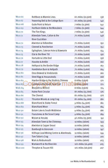 100 Walks in Northumberland
