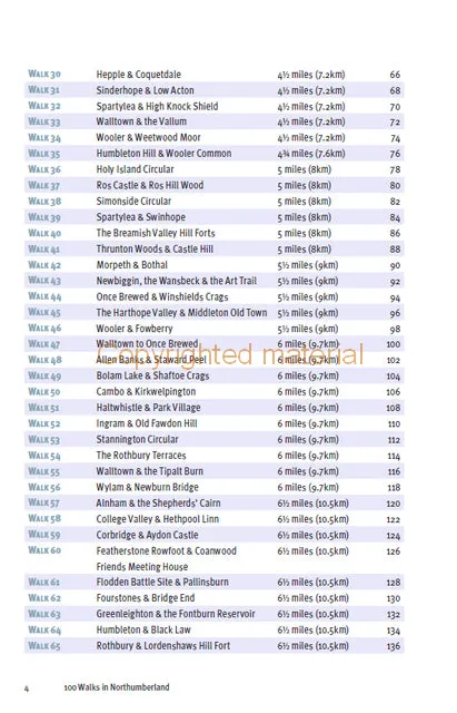 100 Walks in Northumberland