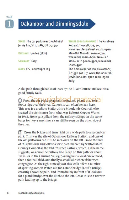 100 Walks in Staffordshire