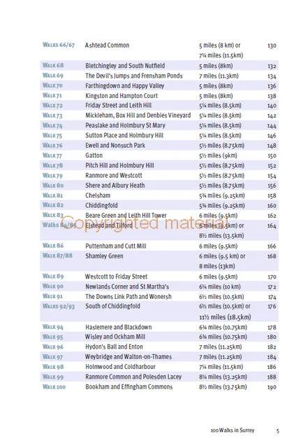 100 Walks in Surrey