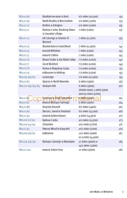 100 Walks in Wiltshire