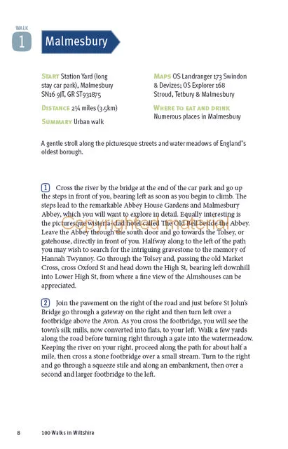 100 Walks in Wiltshire