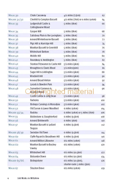 100 Walks in Wiltshire