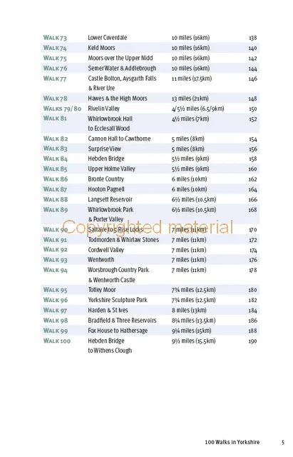 100 Walks in Yorkshire West Riding & The Dales