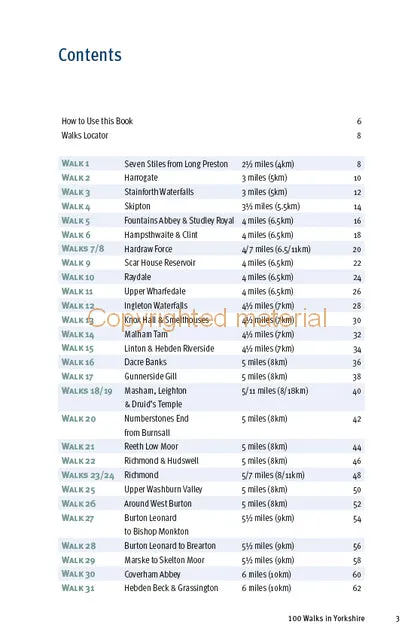 100 Walks in Yorkshire West Riding & The Dales