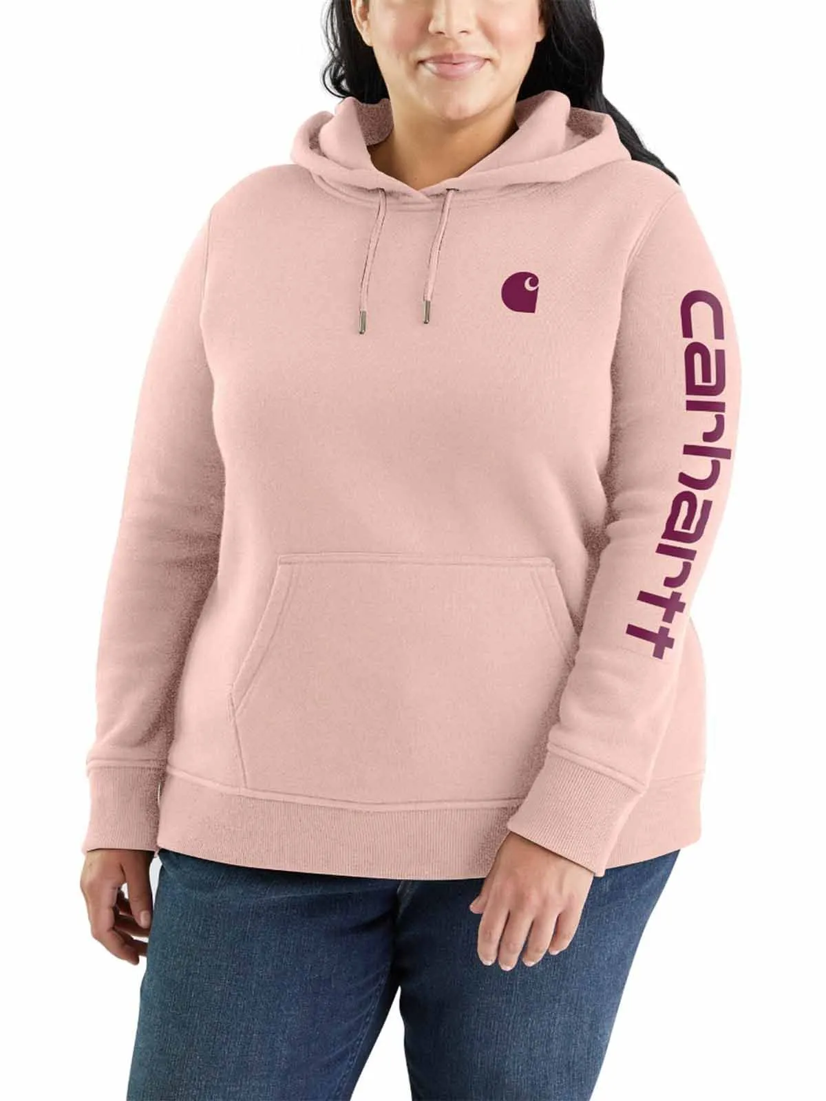 102791&#x20;Women&#x2032;s&#x20;Hoodie&#x20;with&#x20;Sleeve&#x20;Logo&#xA0;-&#x20;Carhartt