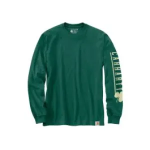 105233&#x20;Work&#x20;T-shirt&#x20;Long&#x20;Sleeve&#x20;Shamrock&#x20;Graphic&#x20;Print&#x20;-&#x20;Carhartt