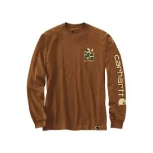 105485&#x20;Work&#x20;T-shirt&#x20;Camo&#x20;Logo&#x20;Print&#x20;Carhartt&#x20;-&#x20;Oiled&#x20;Walnut&#x20;-&#x20;XXL