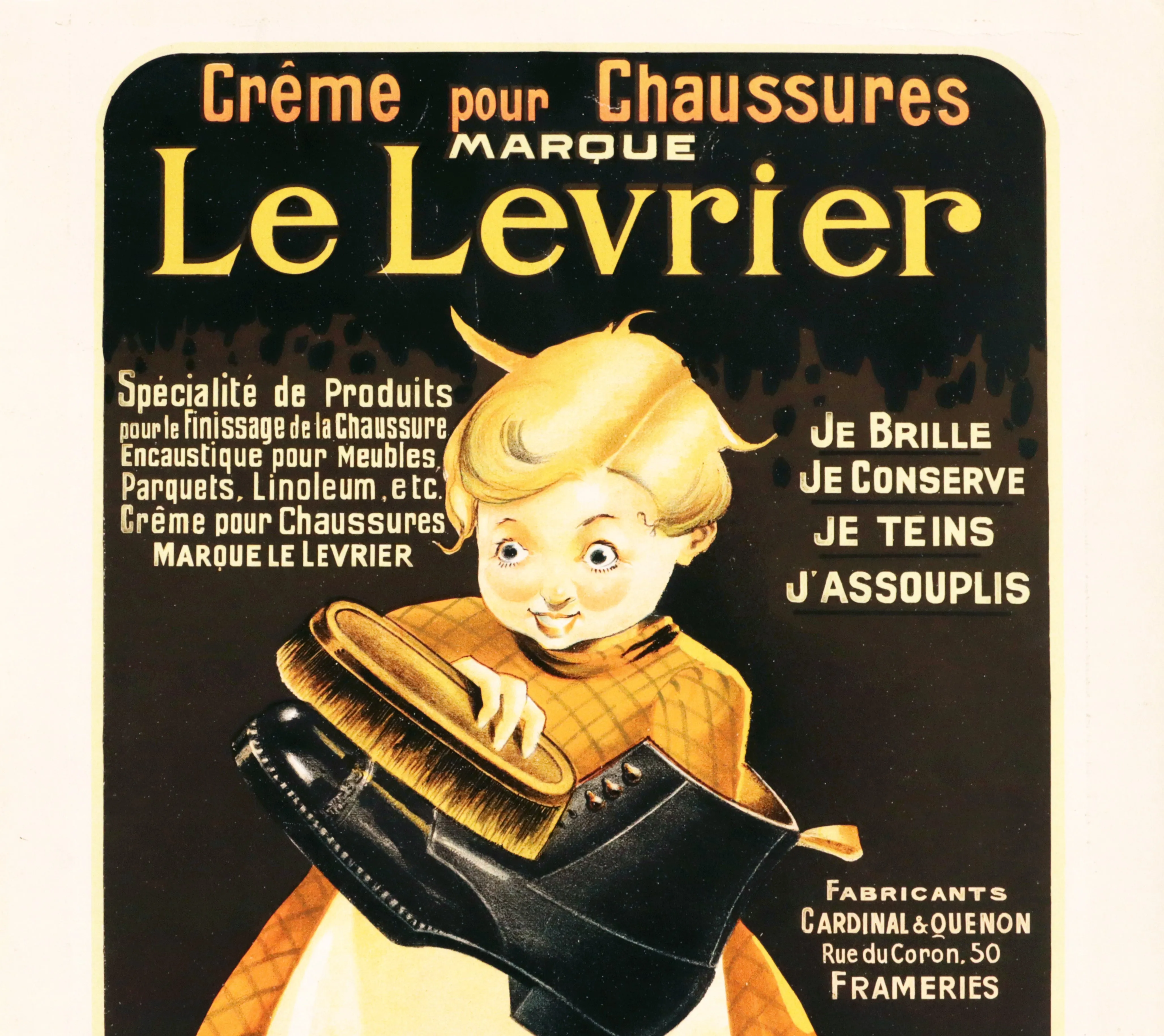 1920s Original French Art Deco Poster, Le Levrier - Lambelin