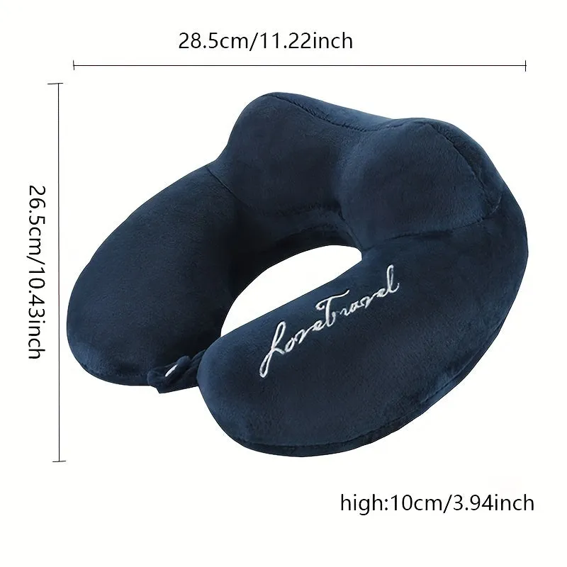 1pc Ergonomic U-Shaped Neck Pillow - Neck & Cervical Pillows for Comfortable Support and Relaxation - Perfect for Office, Student, Travel, Driving, Plane and Boat Use