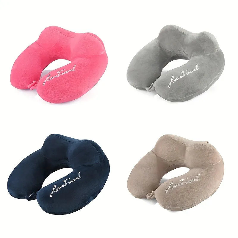 1pc Ergonomic U-Shaped Neck Pillow - Neck & Cervical Pillows for Comfortable Support and Relaxation - Perfect for Office, Student, Travel, Driving, Plane and Boat Use