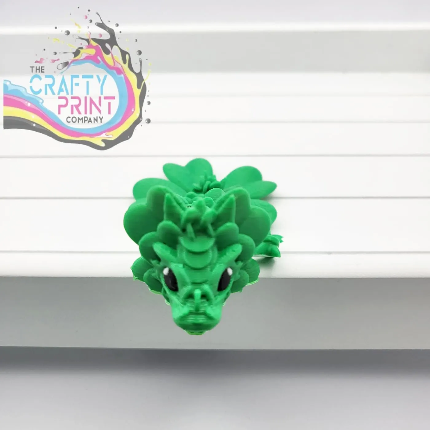 3D Printed Baby Lucky Clover Dragon in Egg