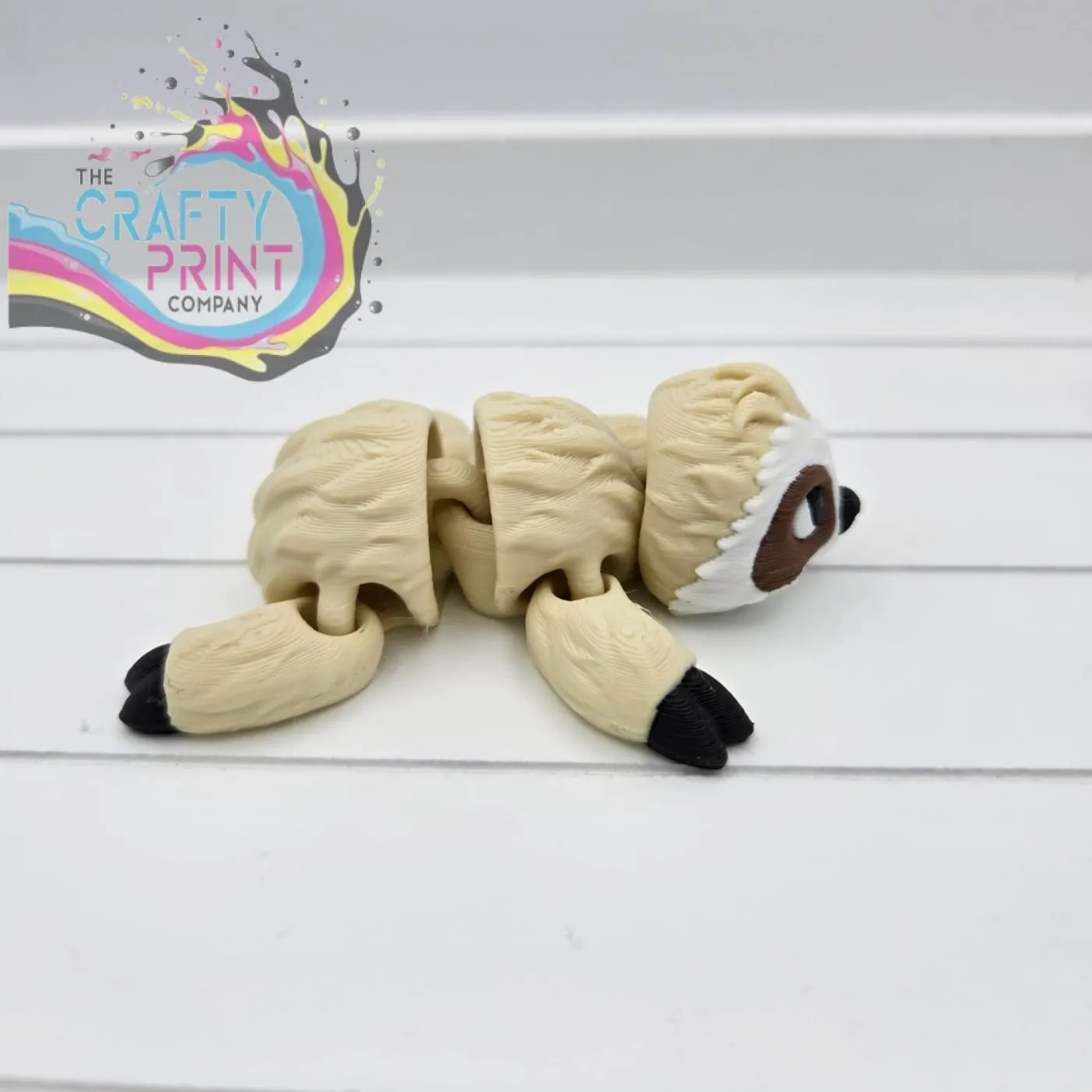 3D Printed Sloth Articulated Flexi Keyring/Fidget