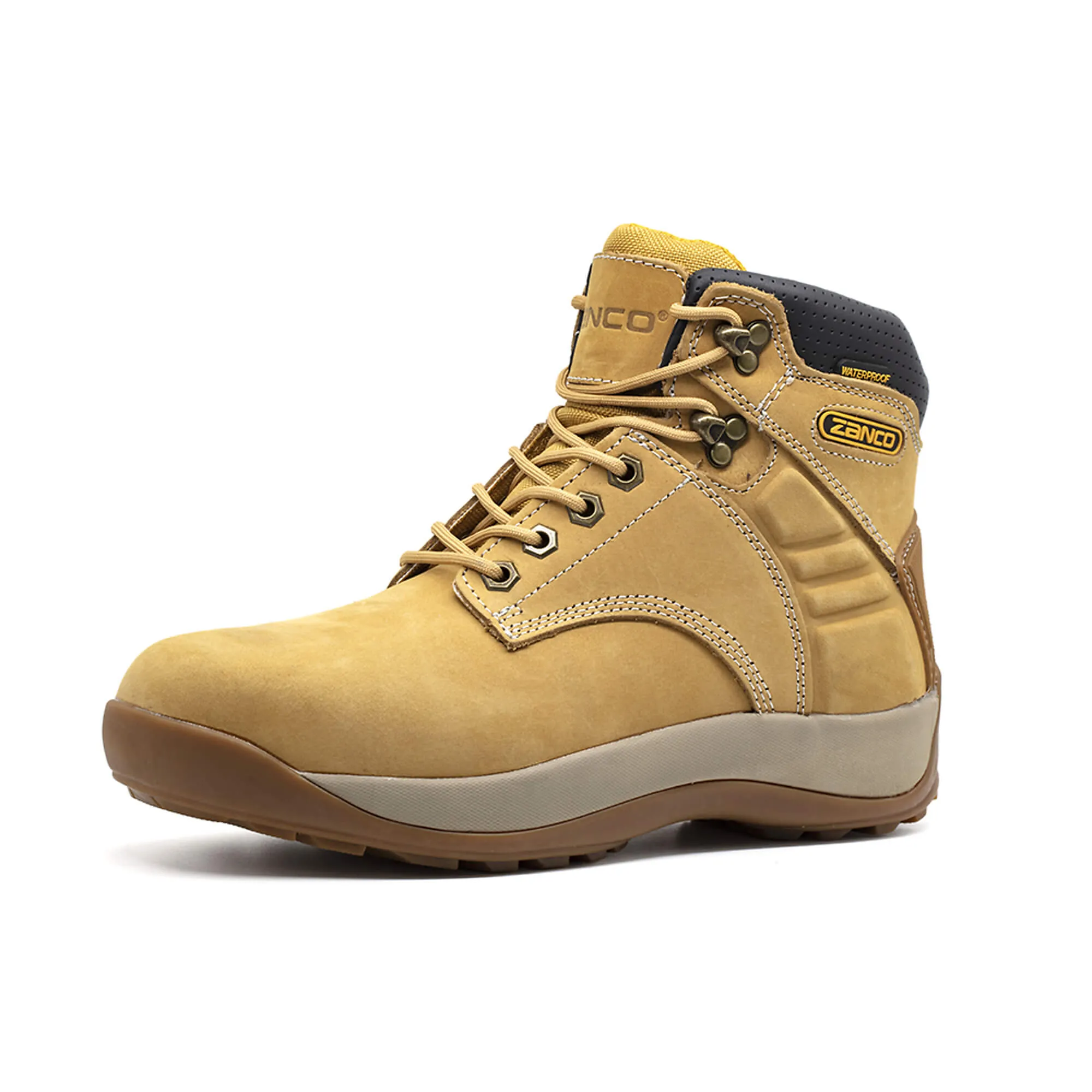 6" Steel Toe Work Boot Waterproof Wheat