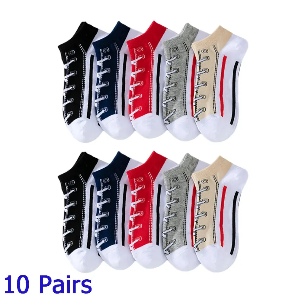 8 Pairs Women/Men Boat Socks Invisible Low Cut Silicone Non-slip Summer No-show Ankle Socks Solid Color Casual Breathable