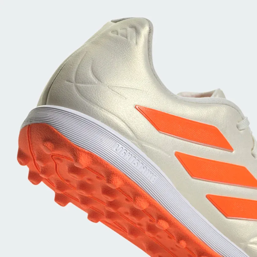 adidas Copa Pure.3 TF Turf Soccer Shoes - Off White / Team Solar Orange / Off White