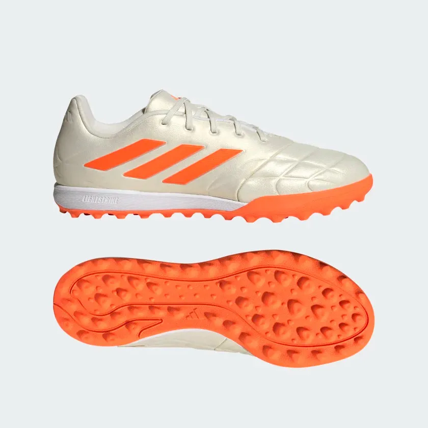 adidas Copa Pure.3 TF Turf Soccer Shoes - Off White / Team Solar Orange / Off White