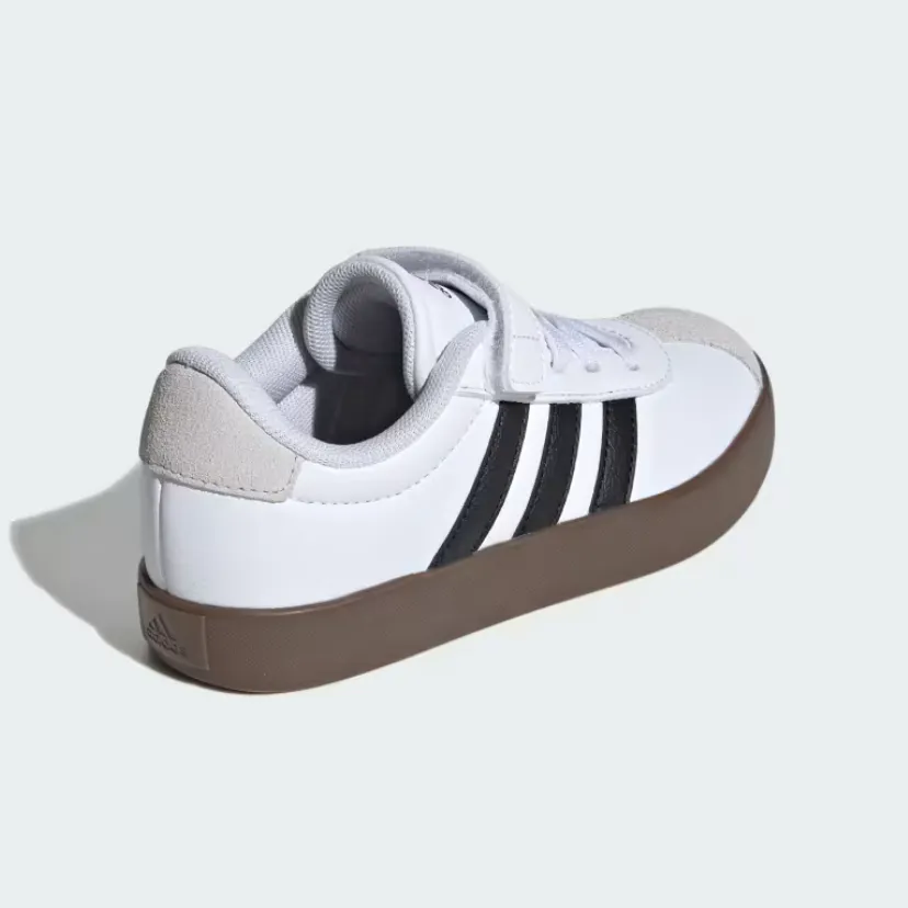 adidas VL Court 3.0 El C White Black Grey ID9155 Kids (LF)