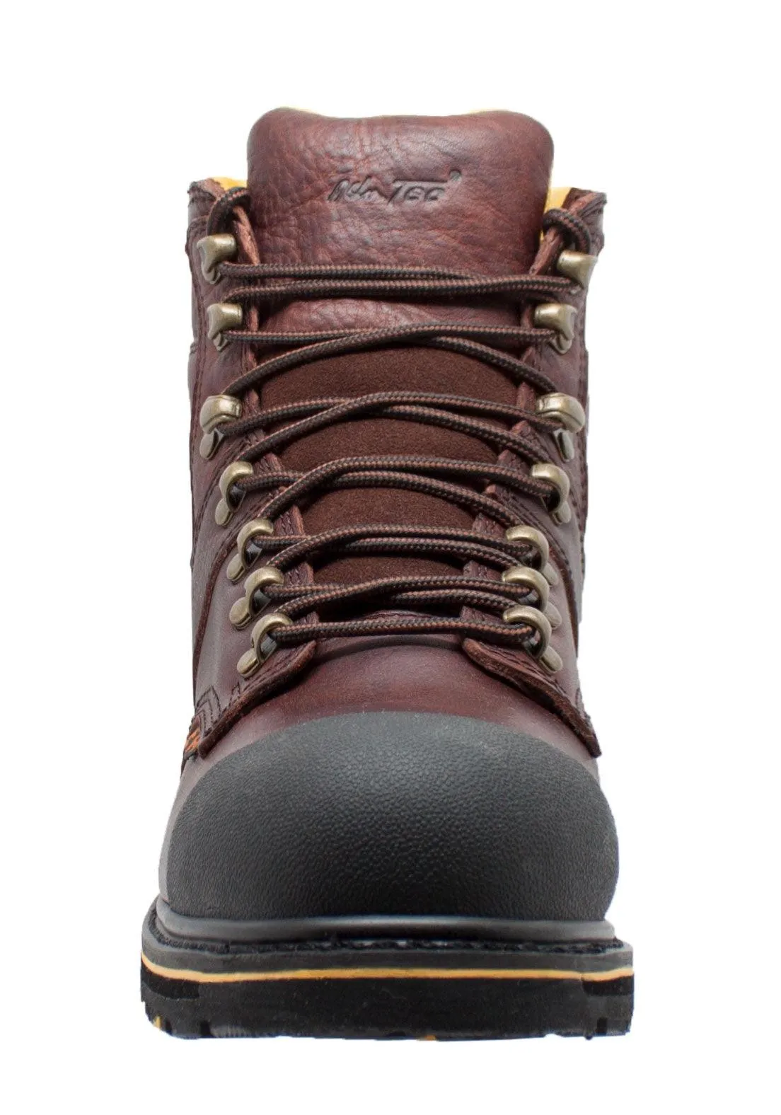 AdTec Men's 6" Steel Toe Waterproof Work Boot Dark Brown