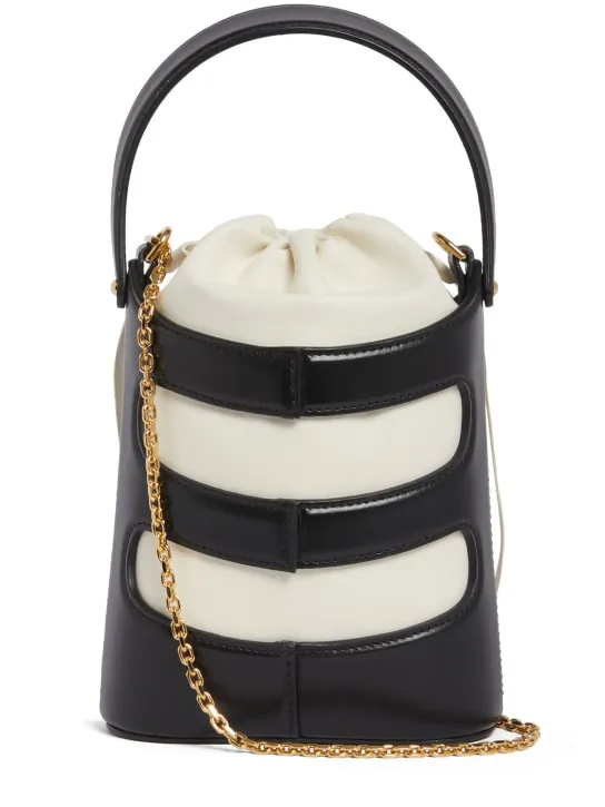 Alexander McQueen   The Mini Rise leather top handle bag 