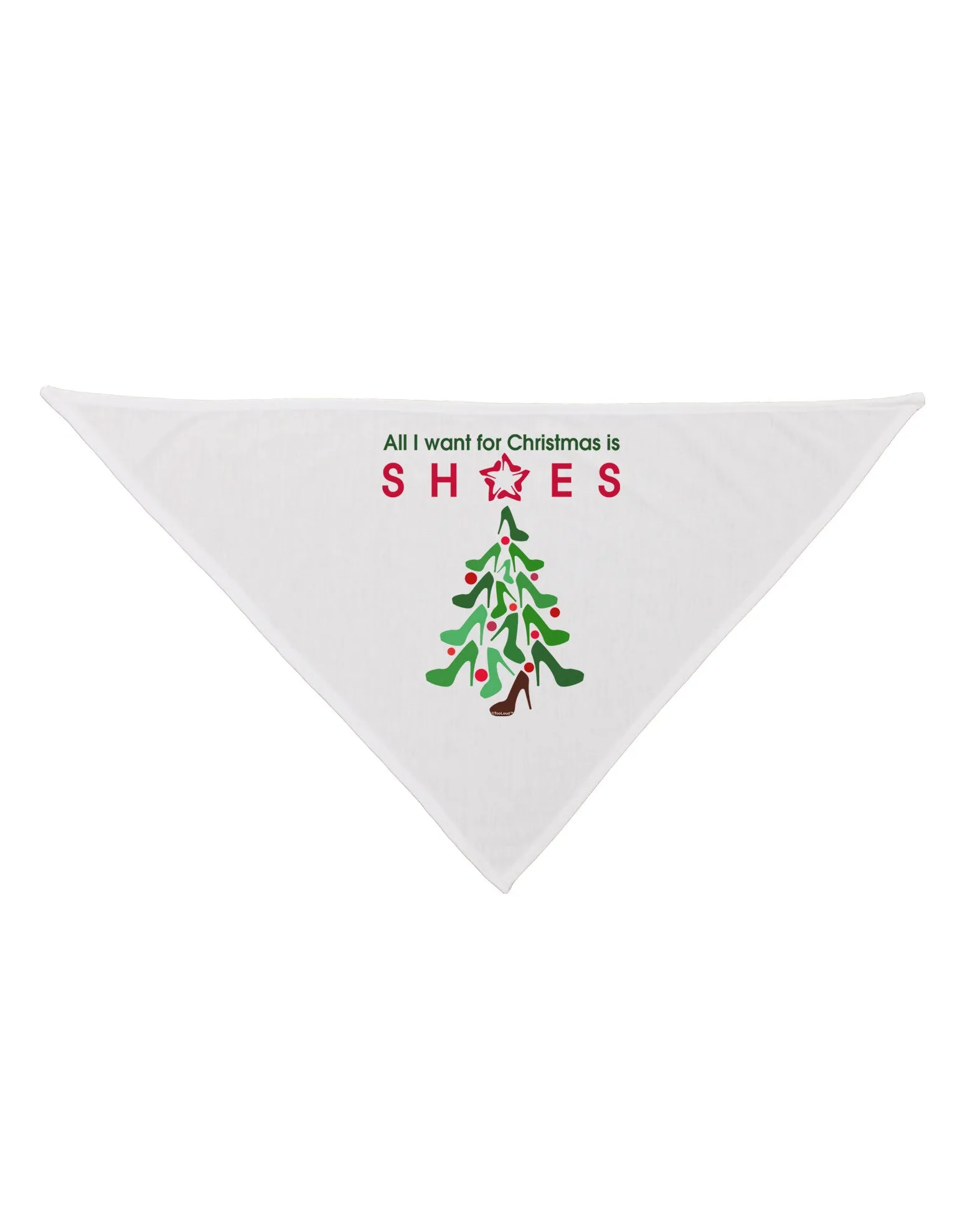 All I want for Christmas is Shoes Dog Bandana 26