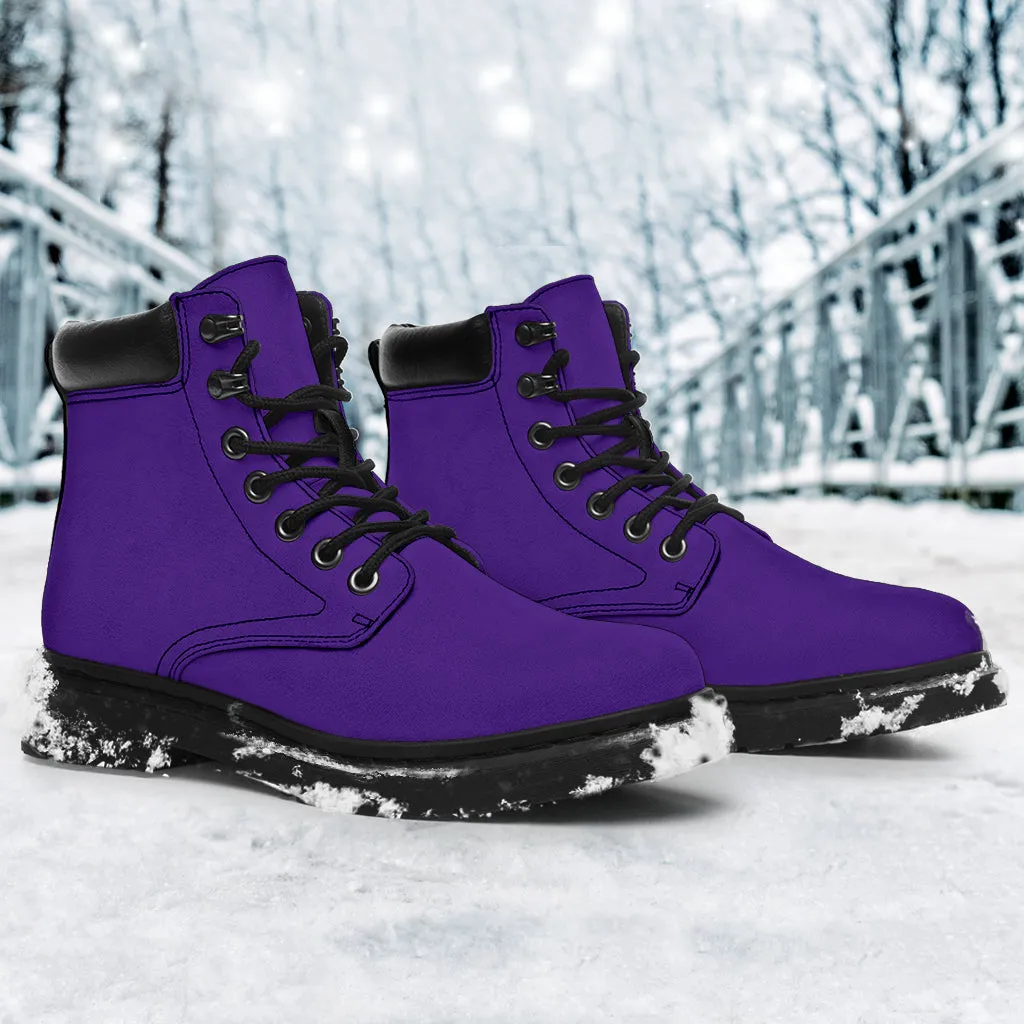 All-Season Boots_Purple_ Micro-Suede