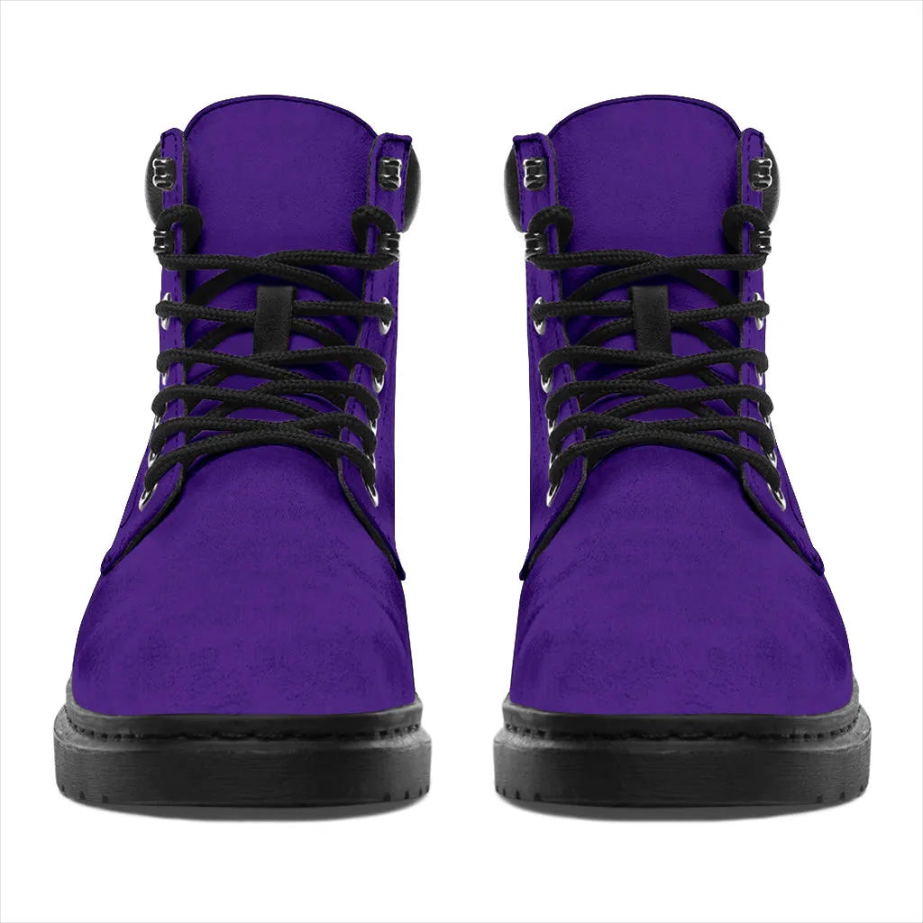 All-Season Boots_Purple_ Micro-Suede