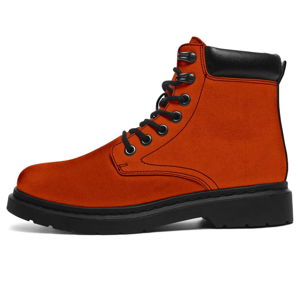 All-Season Boots_Texas Orange_Micro-Suede