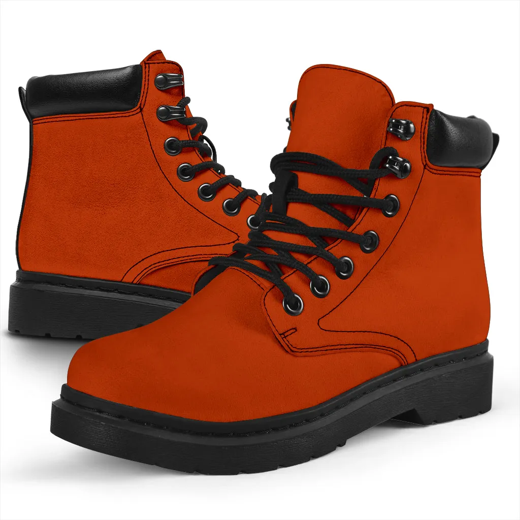 All-Season Boots_Texas Orange_Micro-Suede