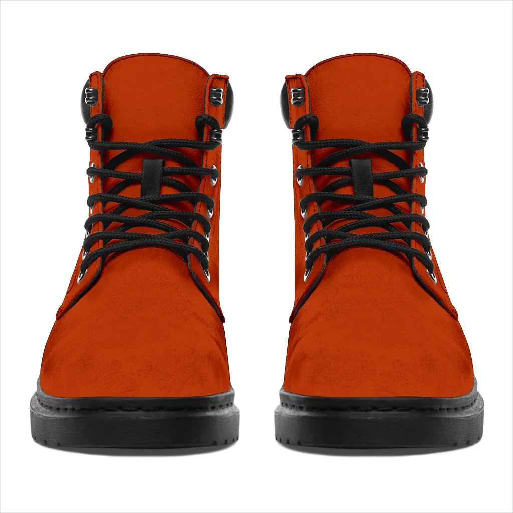 All-Season Boots_Texas Orange_Micro-Suede