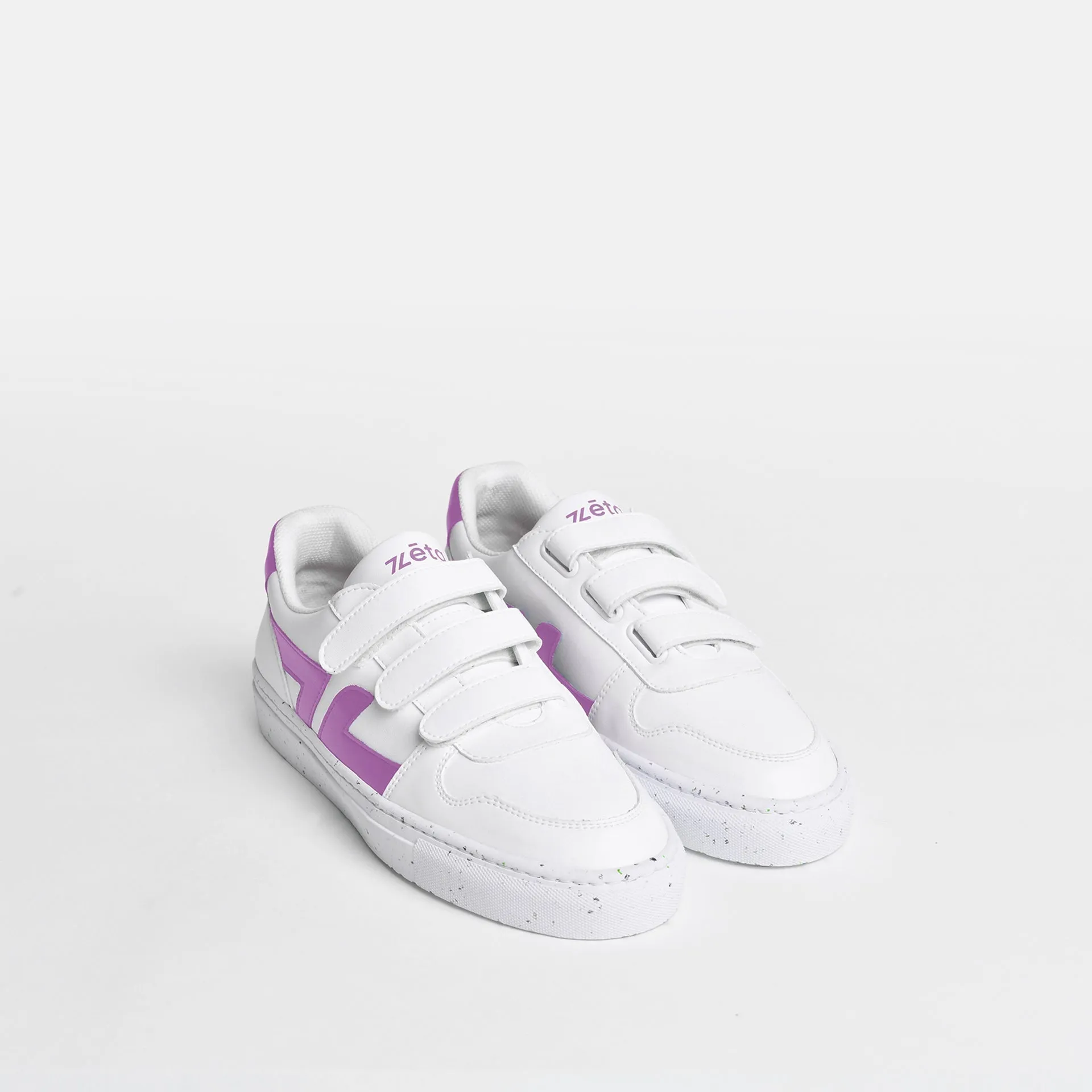 Alpha Vegan Leather Velcro Sneakers | Lilac