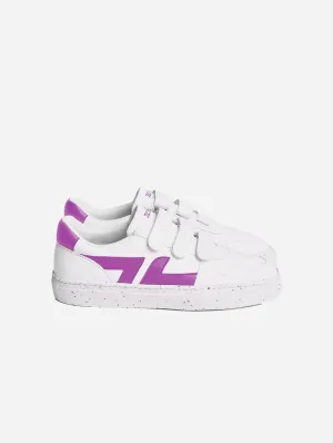 Alpha Vegan Leather Velcro Sneakers | Lilac