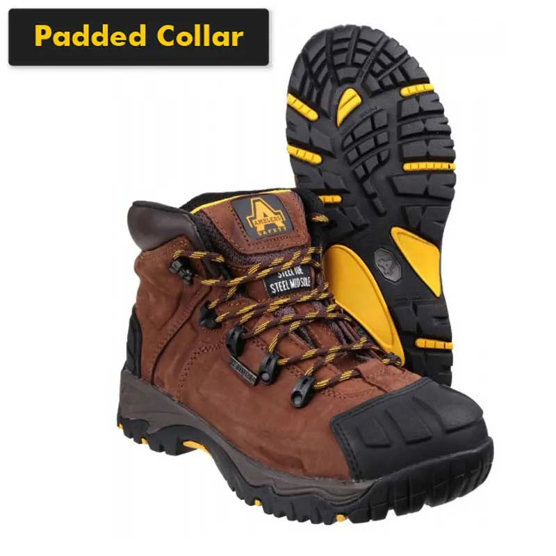 Amblers Waterproof Brown Boot S3 HRO FS39