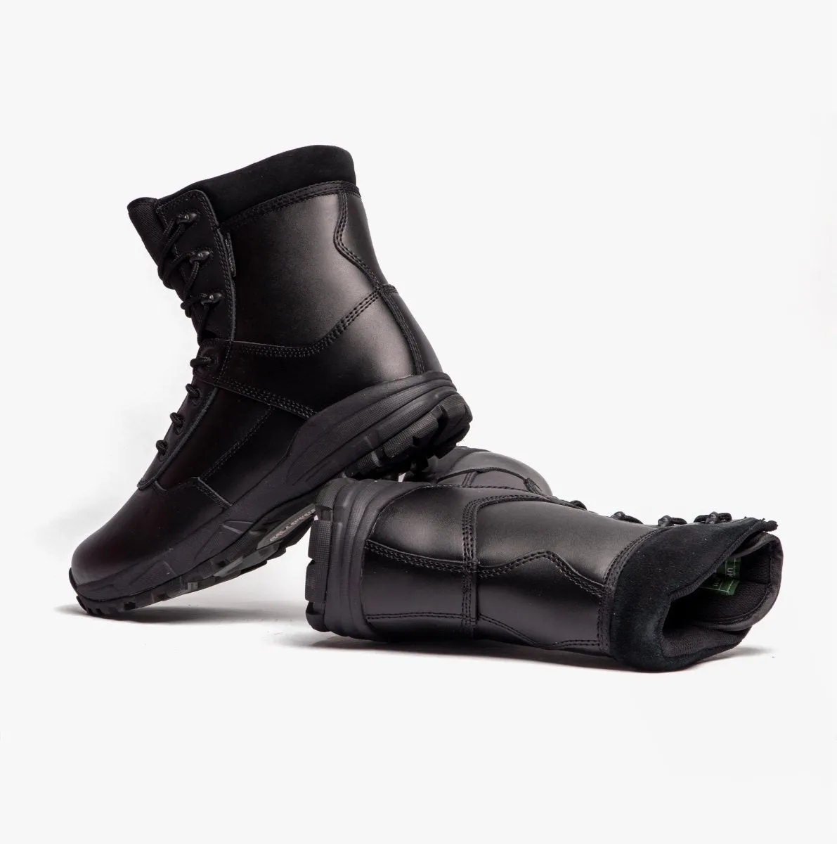 AMBUSH Unisex Leather Work Boots Black