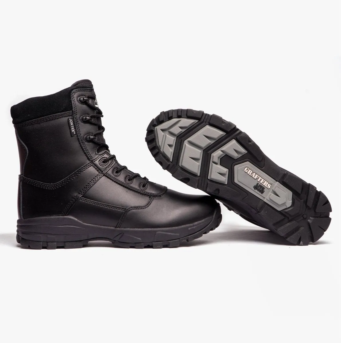 AMBUSH Unisex Leather Work Boots Black