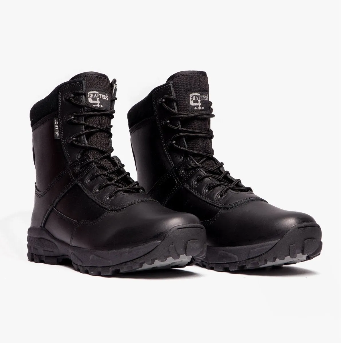 AMBUSH Unisex Leather Work Boots Black