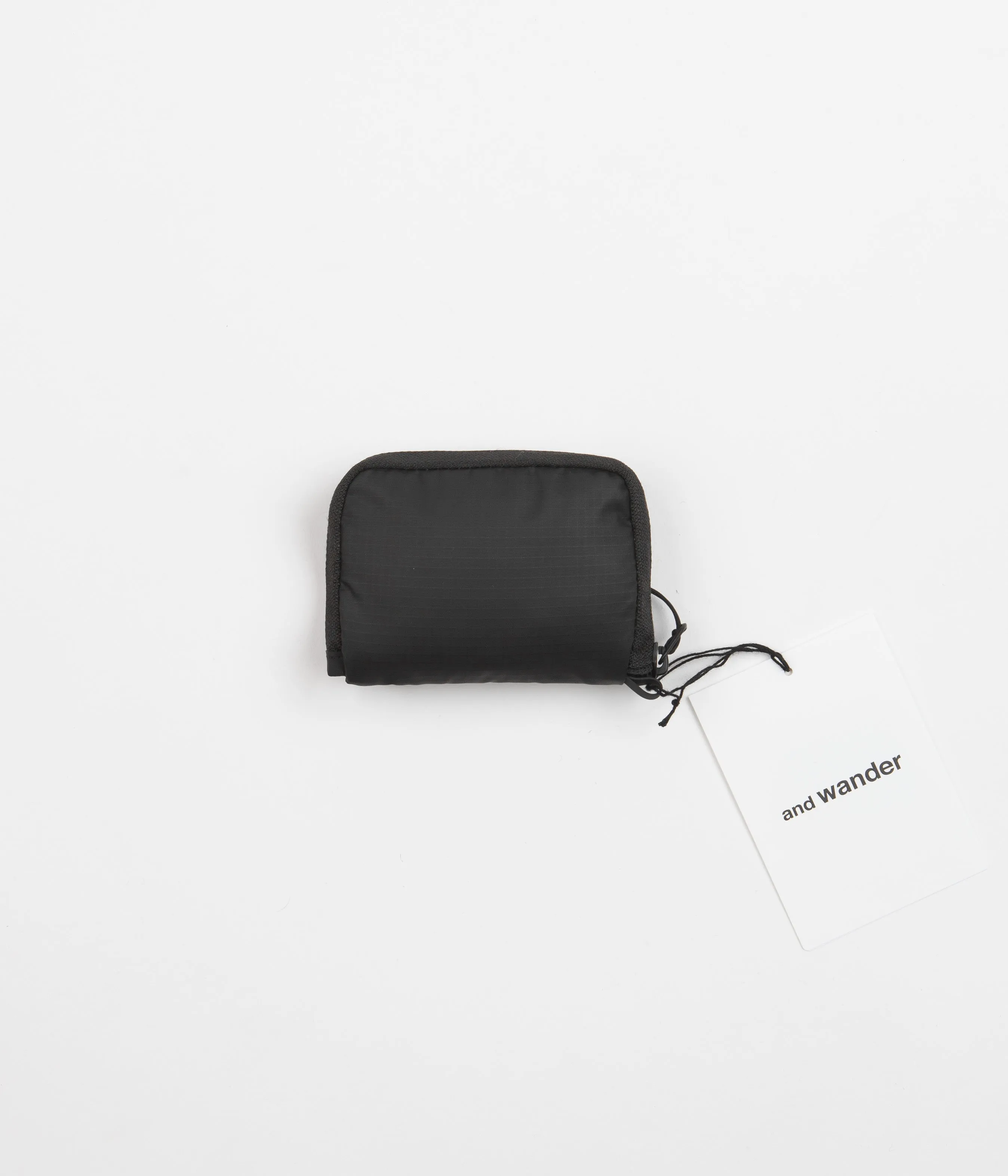 and wander Coating Rip Minimum Wallet - Black