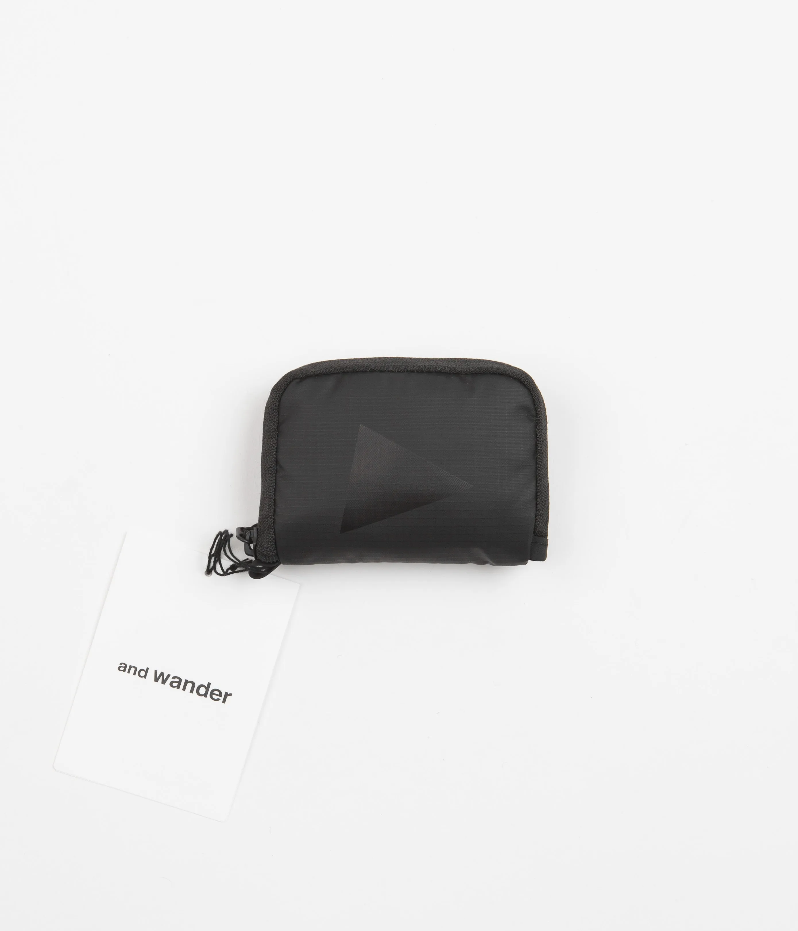 and wander Coating Rip Minimum Wallet - Black