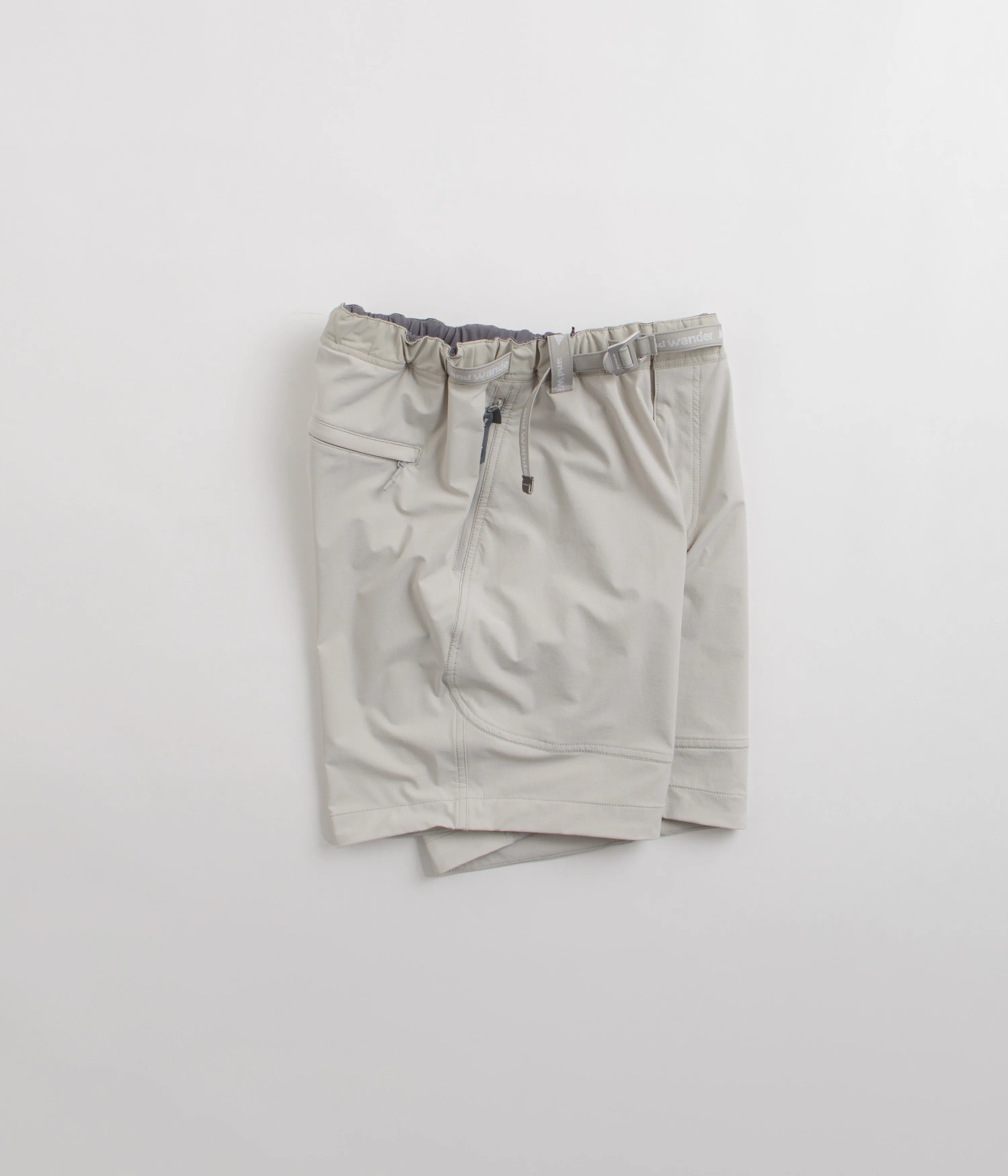 and wander Trek Shorts - Light Grey