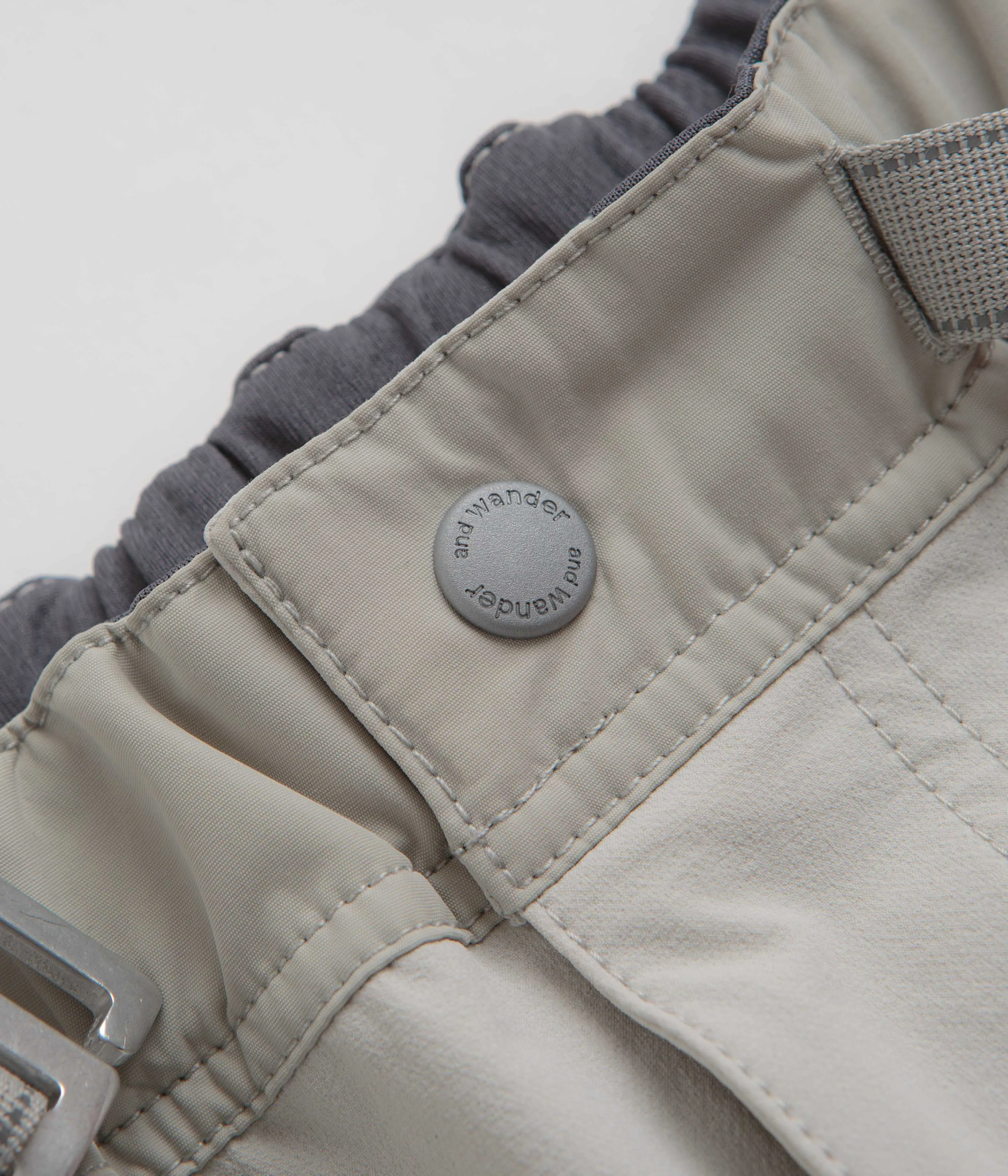 and wander Trek Shorts - Light Grey