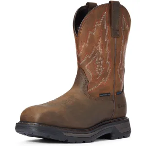 Ariat Men's Big Rig Comp Toe WP Western Work Boot - Brown - 10033993