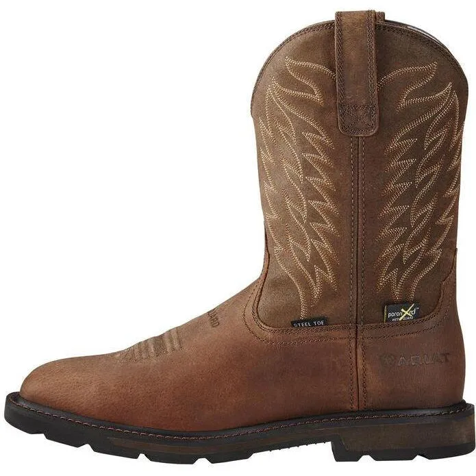 Ariat Men's Groundbreaker 10" Steel Toe Waterproof MetGuard Western Work Boot - 10020063