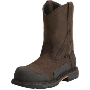 Ariat Men's OverDrive XTR 10" Comp Toe WP Work Boot - Brown - 10012942