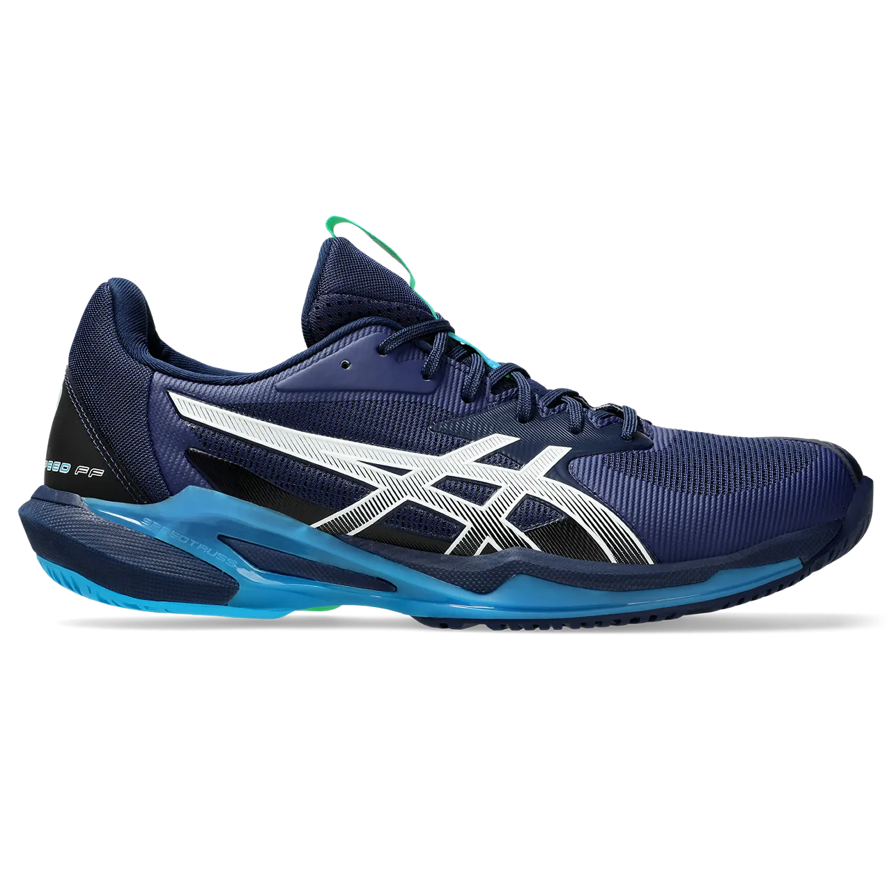 Asics Men's Solution Speed FF 3 Tennis Shoes Blue Expanse White