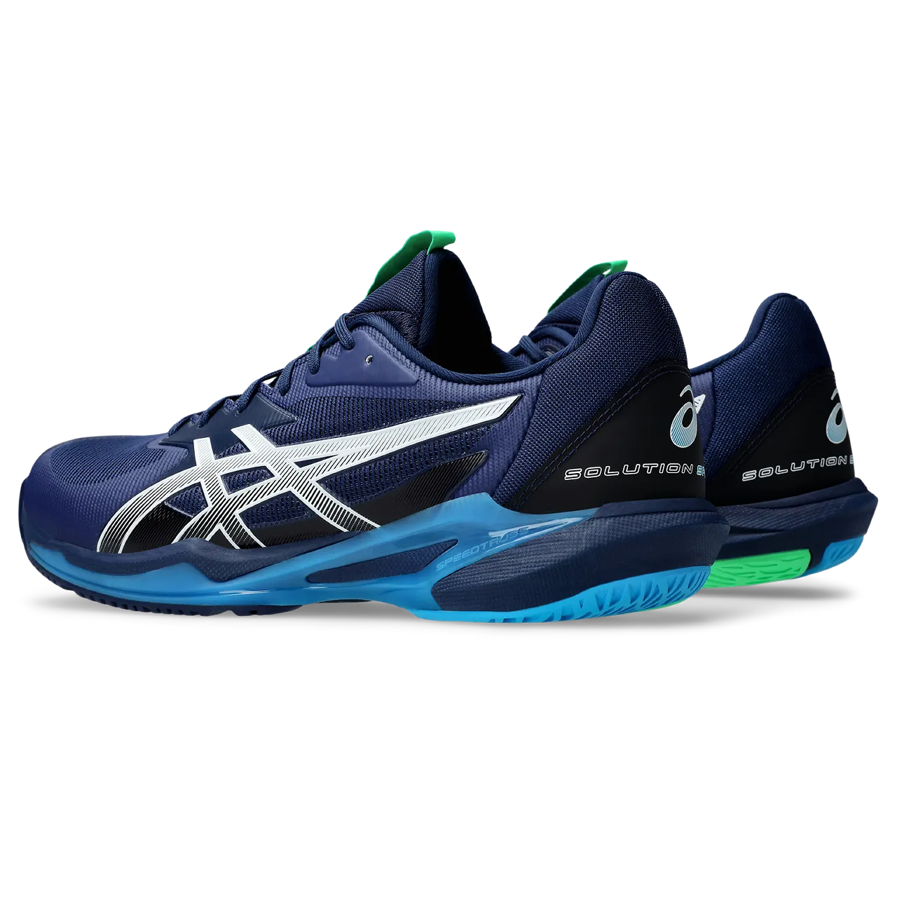 Asics Men's Solution Speed FF 3 Tennis Shoes Blue Expanse White