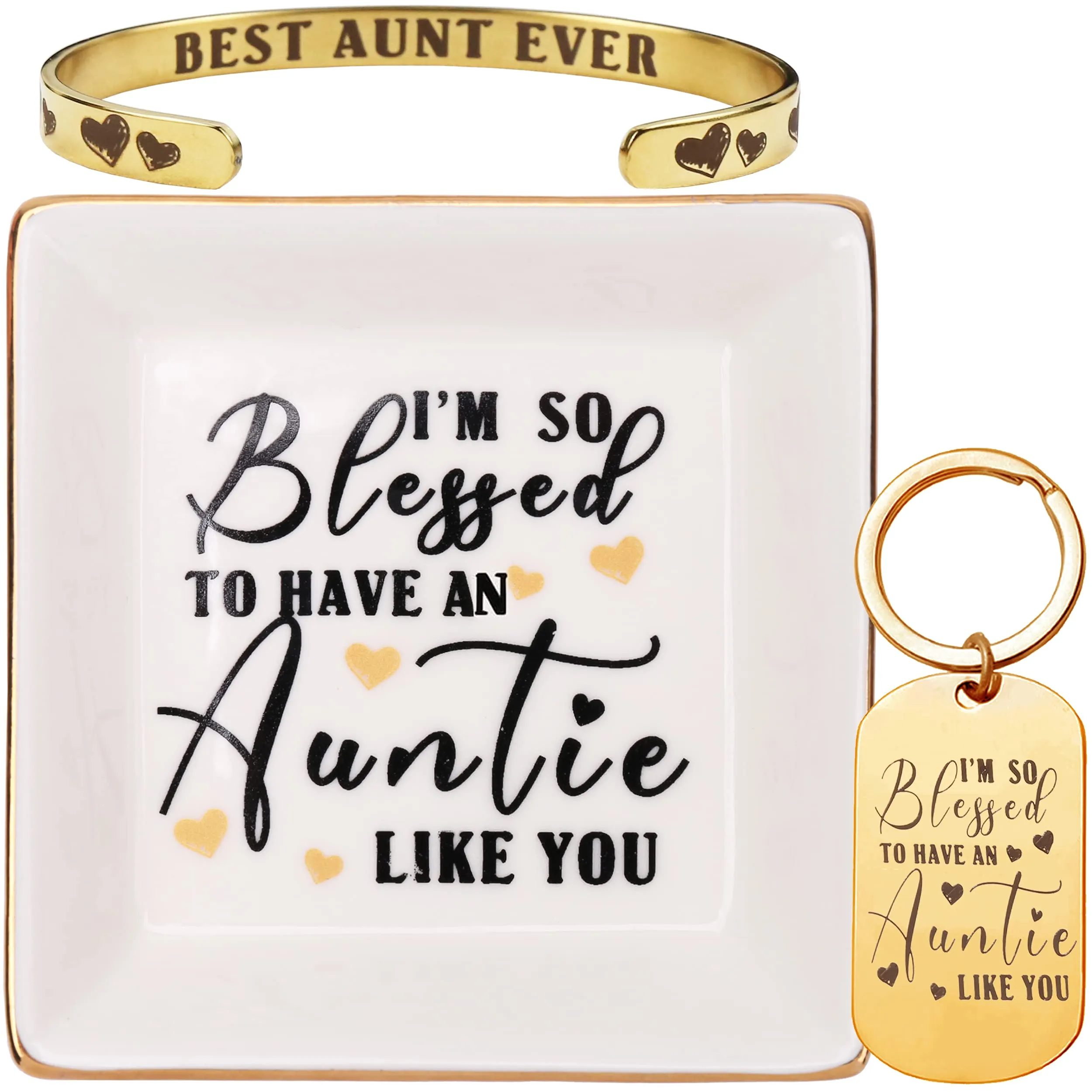 Aunt Jewelry Dish, Best Aunt Trinket Dish, Auntie Ring Dish, Best Aunt Ever Jewelry Dish