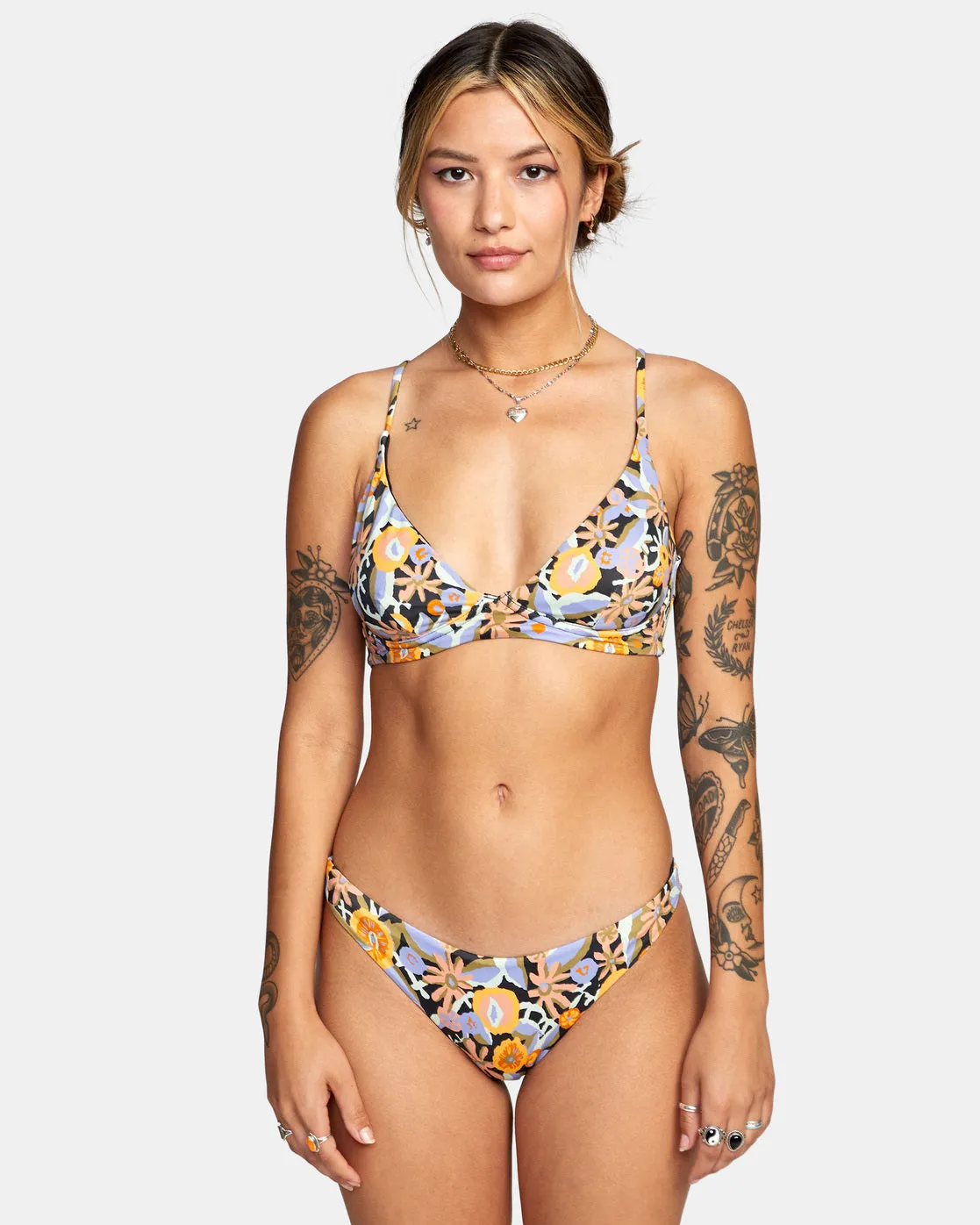 Avant Gardner High Triangle Bikini Top - RVCA Black