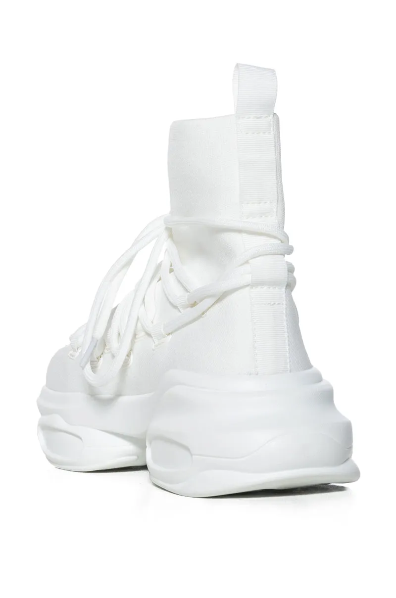 AZALEA WANG ITHACA WHITE SNEAKER